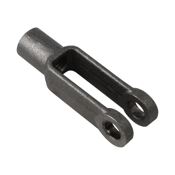 Aztec Lifting Hardware Yoke End, 1020 Carbon Steel, Plain, 3/4" Thrd Sz, 6-1/6 in Overall Lg YK34-16-LH